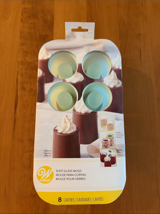 Wilton Other - Wilton 8-Cavity Shot Glass Mold - • NEW • Chocolate, Candy, Jello Silicone Mold